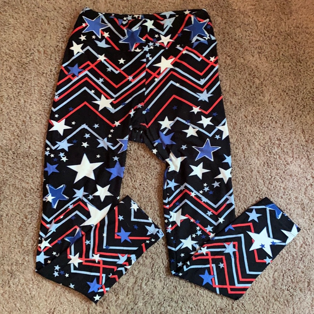 Fourth of July Stars and Stripes Leggings